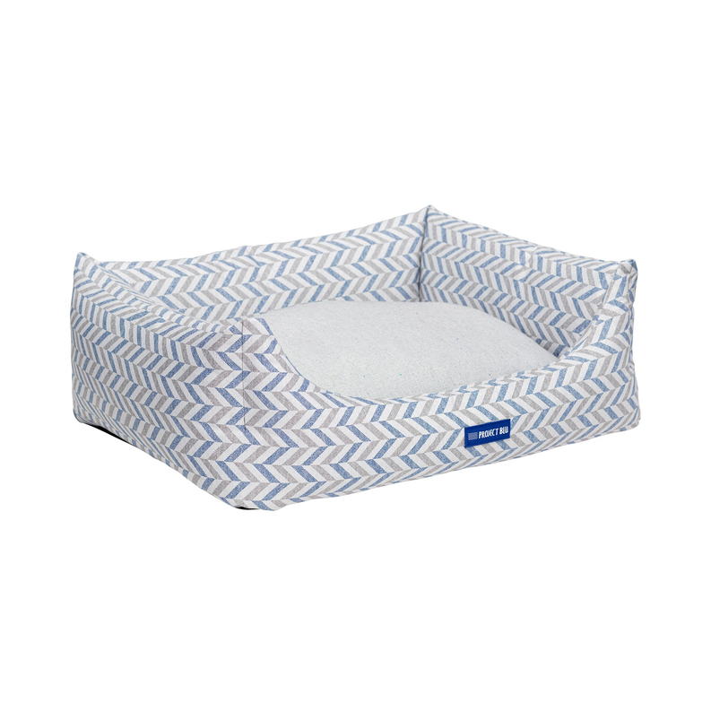 Waikiki Eco-Fabric Bolster Dog Bed