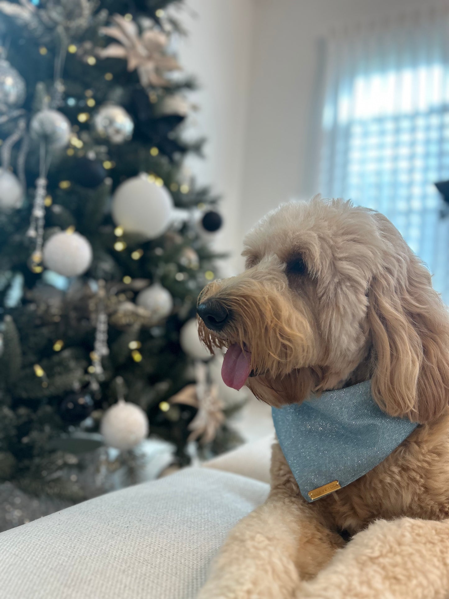 Blue Winter Bliss Bandana