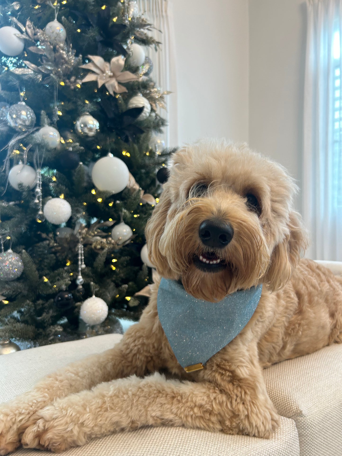 Blue Winter Bliss Bandana