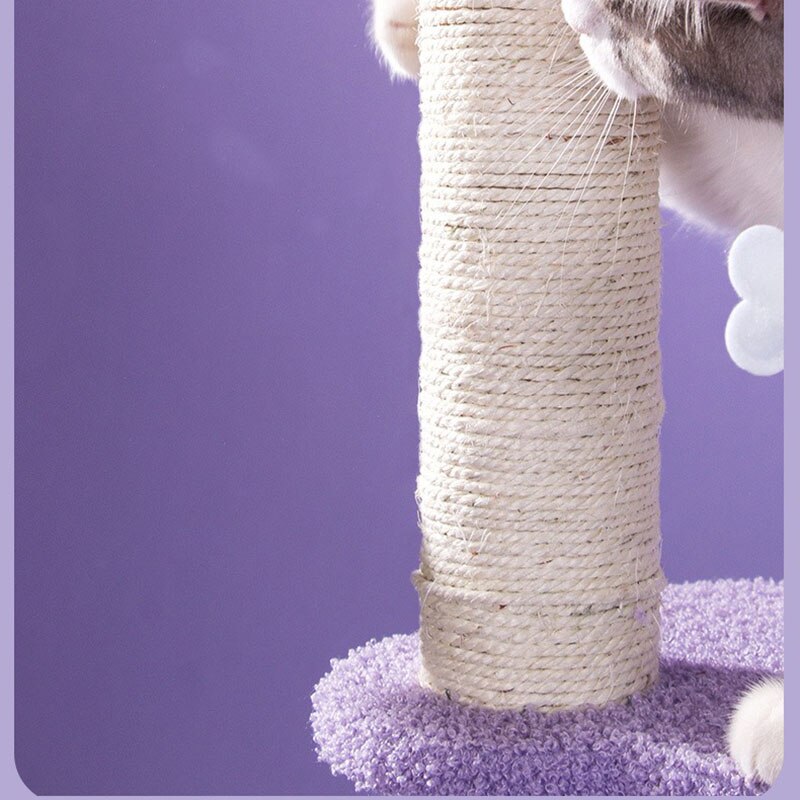 Purple Cat Climbing Frame, Cat Nest Tree, Grabbing Column, Large