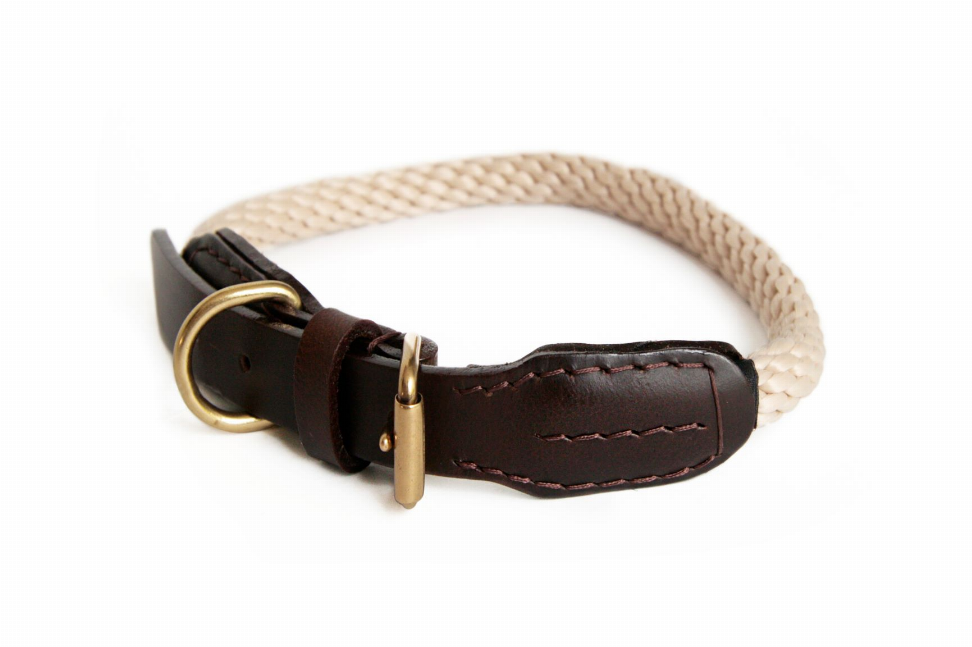 Alvalley Rope and Leather Collar with Buckle - Luxvetco