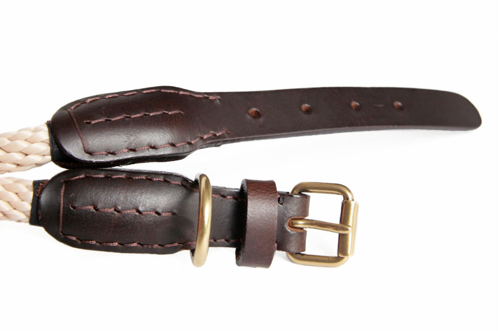 Alvalley Rope and Leather Collar with Buckle - Luxvetco