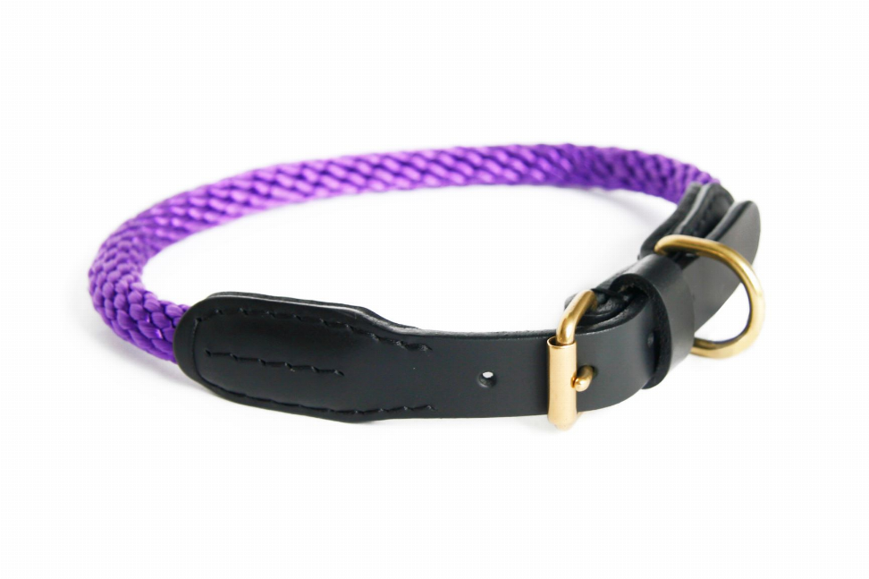 Alvalley Rope and Leather Collar with Buckle - Luxvetco