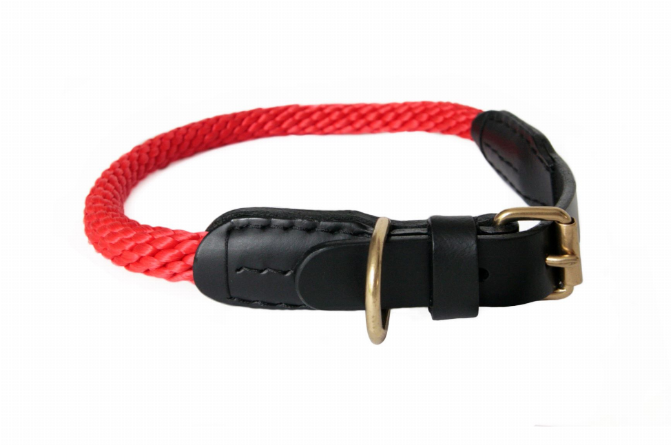 Alvalley Rope and Leather Collar with Buckle - Luxvetco