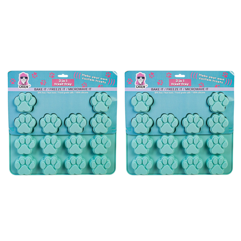 Paw Print 3 in 1 Silicone Baking Treat Tray