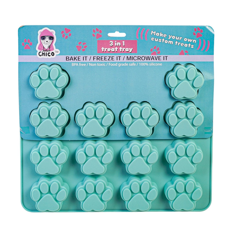 Paw Print 3 in 1 Silicone Baking Treat Tray