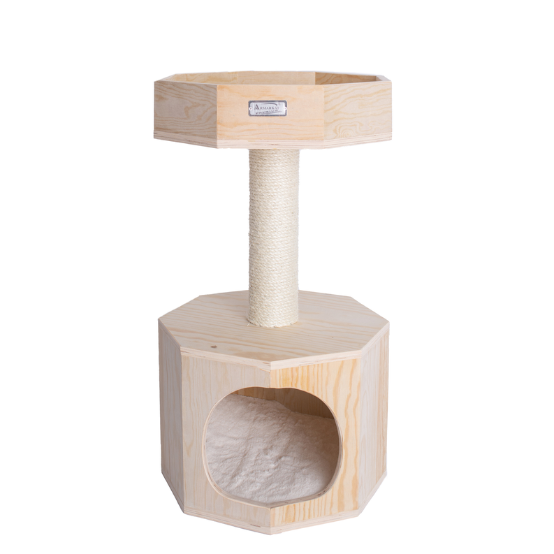 Armarkat Premium Scots Pine 29" Cat Tree W Perch and Condo