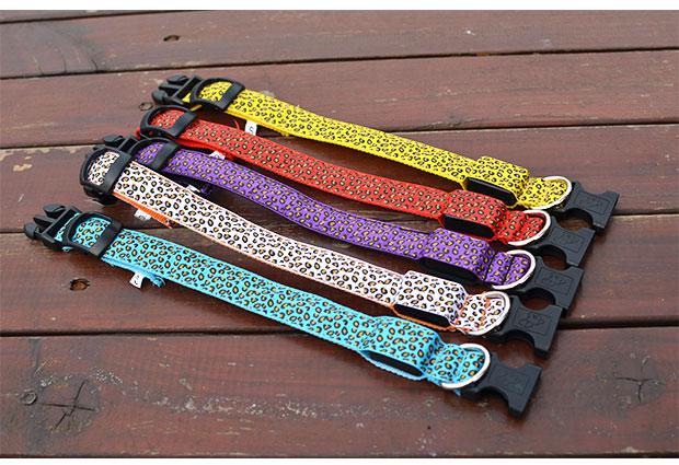 Fashion Leopard Adjustable Led Dog Collar - Luxvetco