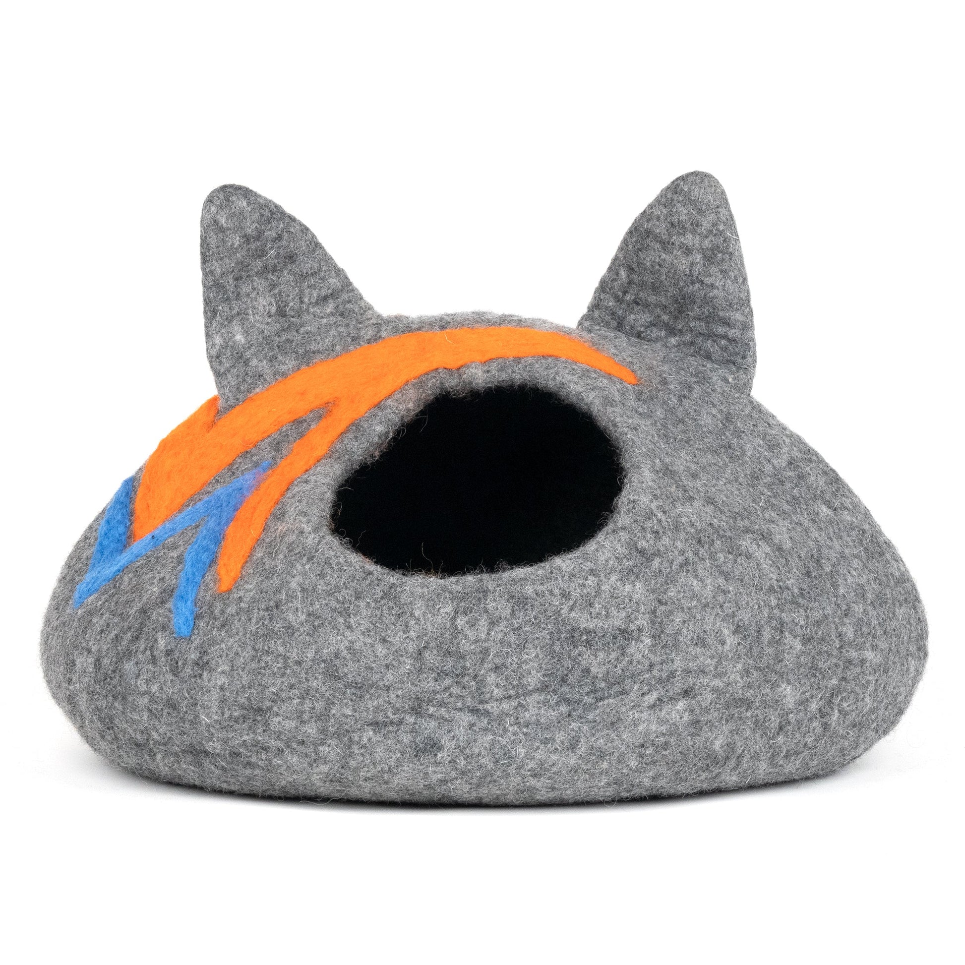 With Ears & Lightning Felt Cat Cave - Luxvetco