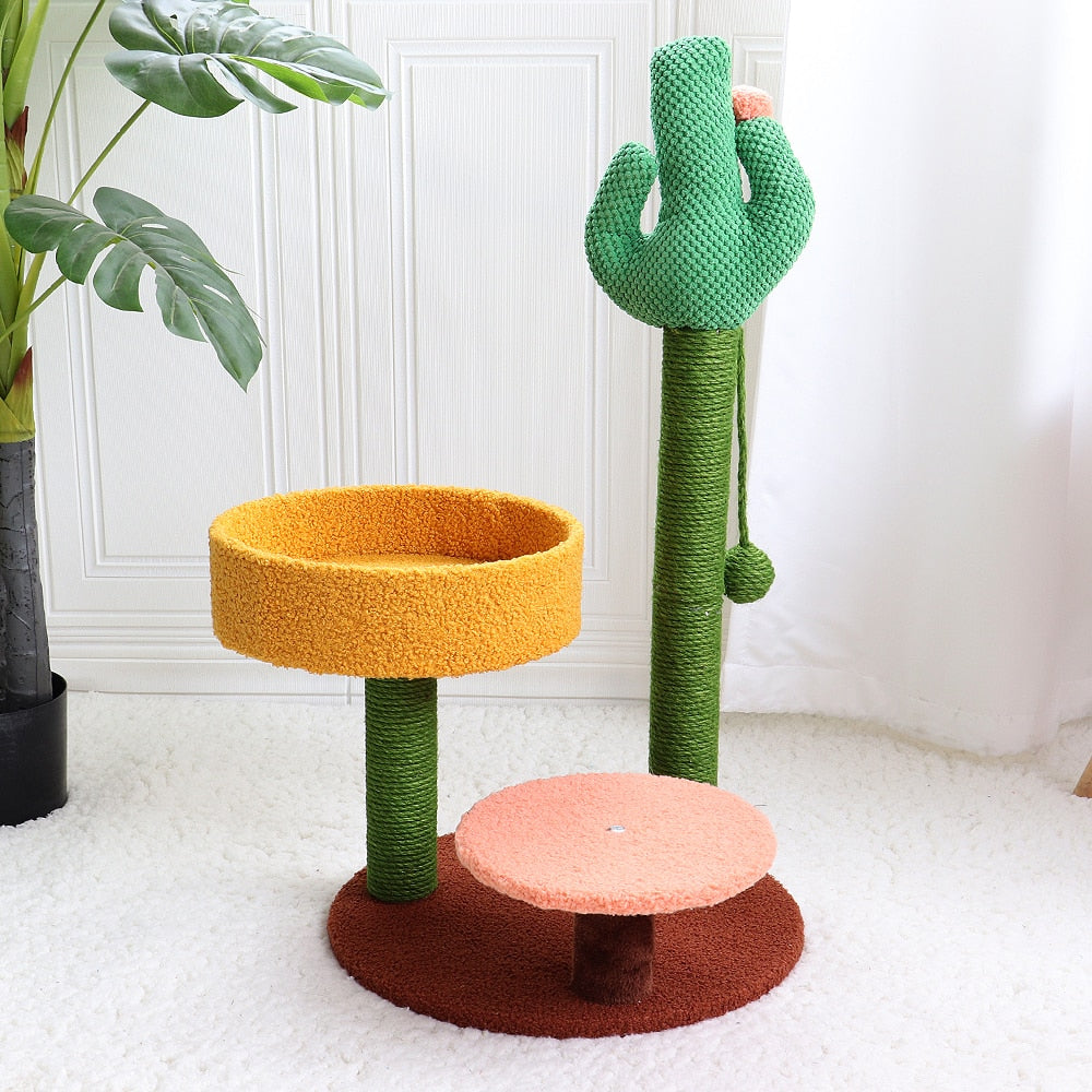 Cactus Cat Scratching Post & Climbing Frame Tree Tower